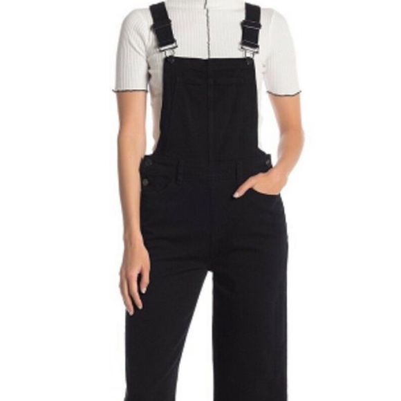 PAIGE Nellie Black Denim Overalls NWOT - Picture 14 of 14